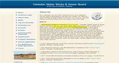 Desktop Screenshot of gadsdenwater.org