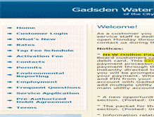 Tablet Screenshot of gadsdenwater.org